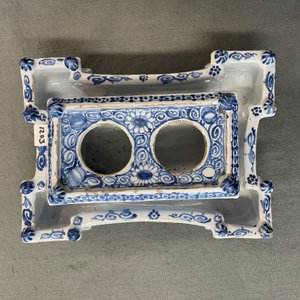 Een groot blauw-wit inktstel, Neurenberg, Duitsland, 18e eeuw — foto 9