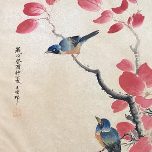 Een groot Chinees album met aquarellen en kalligrafie, 19/20e eeuw — foto 15