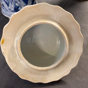 Een groot Chinees blauw-wit vijfdelig kaststel, Kangxi — foto 20
