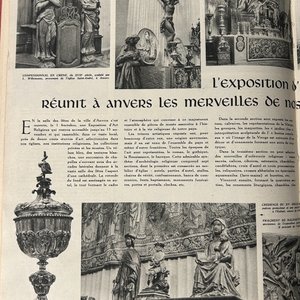 Een groot Spaans verguld en gepolychromeerd houten triptiekretabel met Johannes de Doper, de Maagd Maria en Sint-Rochus, 1e helft 16e eeuw — foto 7