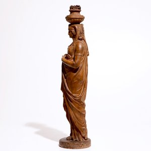 Een groot terracotta model van een kariatide, Frankrijk of Italië, 19e eeuw — foto 5