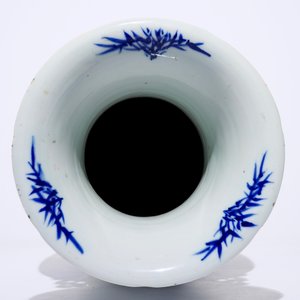 Een grote blauw-witte Chinese vaas met Liu Hai en de pad, 20e eeuw — foto 6