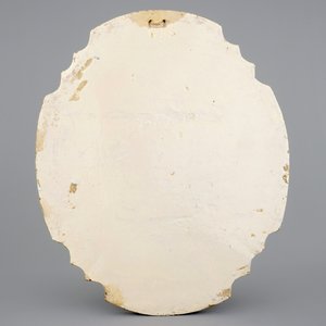Een grote blauw-witte Delftse plaquette met de kruisiging, Rotterdam, 18e eeuw — foto 4