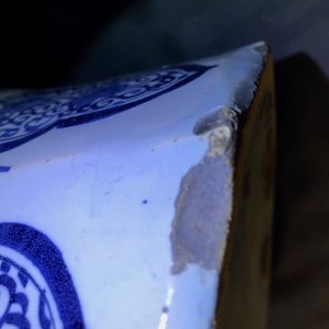 Een grote blauwwitte Delftse vaas met chinoiserie decor, eind 17e eeuw — foto 10