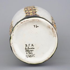 Een grote Boch Keramis vaas met craquelé glazuur, Charles Catteau, ca. 1930 — foto 6