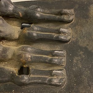 Een grote bronzen groep van Mahakala met Yab-Yum, Tibet, 19e eeuw — foto 38