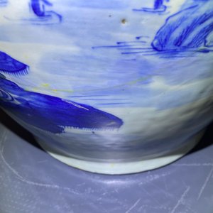 Een grote Chinese blauw-witte flesvormige vaas, 19e eeuw — foto 15