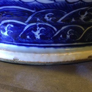 Een grote Chinese blauw-witte hu vaas met draken, 19e eeuw — foto 22