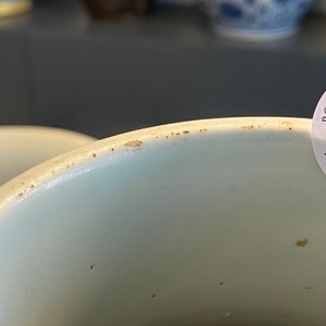 Een grote Chinese blauw-witte kalebasvaas met florale slingers, 19/20e eeuw — foto 12