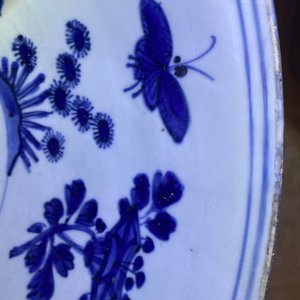 Een grote Chinese blauw-witte kom met eenden, Wanli — foto 16