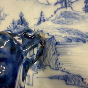Een grote Chinese blauw-witte vaas met decor van 'Zeven wijzen in het bamboebos', Qianlong — foto 15