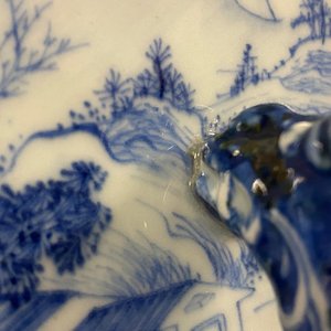 Een grote Chinese blauw-witte vaas met decor van 'Zeven wijzen in het bamboebos', Qianlong — foto 16