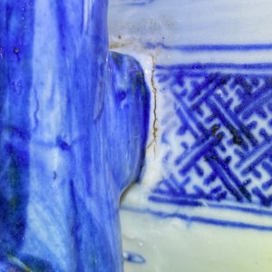 Een grote Chinese blauw-witte vaas met decor van 'Zeven wijzen in het bamboebos', Qianlong — foto 20