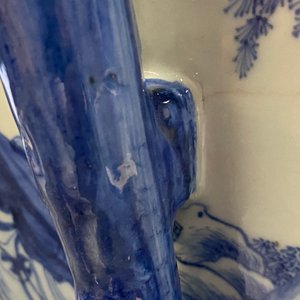 Een grote Chinese blauw-witte vaas met decor van 'Zeven wijzen in het bamboebos', Qianlong — foto 9