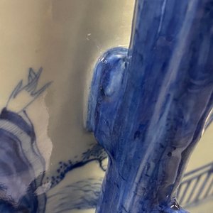 Een grote Chinese blauw-witte vaas met decor van 'Zeven wijzen in het bamboebos', Qianlong — foto 10