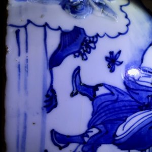 Een grote Chinese blauw-witte wierookbrander met de acht onsterfelijken, Wanli — foto 13
