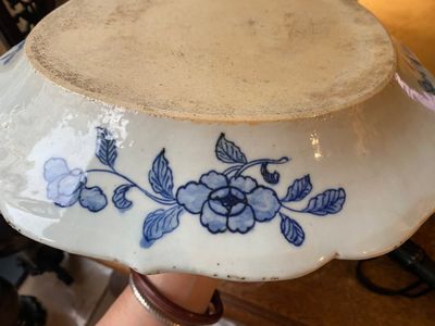 Een grote Chinese blauw-witte 'Xi Xiang Ji' schotel, Qianlong — foto 8
