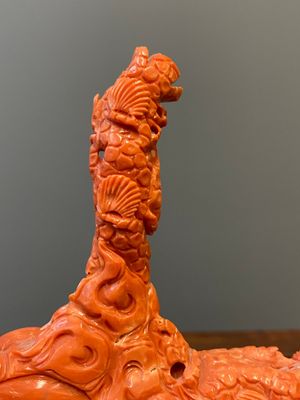 Een grote Chinese bloedkoralen 'Baxian' groep, 19/20e eeuw — foto 20