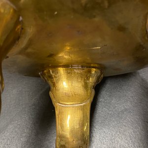 Een grote Chinese bronzen driepotige wierookbrander, 19/20e eeuw — foto 11