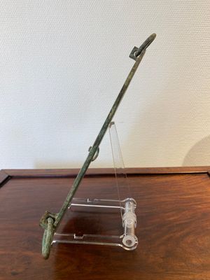 Een grote Chinese bronzen spiegel met inlegwerk van turkoois en goud of verguld zilver, Periode der Strijdende Staten — foto 3