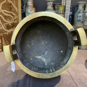 Een grote Chinese bronzen wierookbrander op sokkel, Xuande merk, 19e eeuw — foto 14