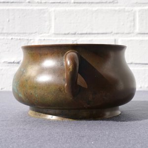 Een grote Chinese bronzen wierookbrander, Xuande merk, 18e eeuw — foto 9