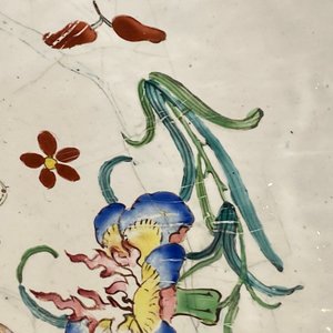 Een grote Chinese Canton email kom met wijzen, Yongzheng/Qianlong — foto 11