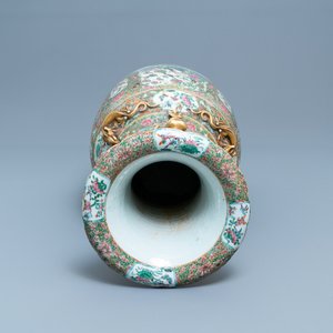 Een grote Chinese Canton famille rose vaas, 19e eeuw — foto 5