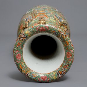 Een grote Chinese Canton famille rose vaas, 19e eeuw — foto 5