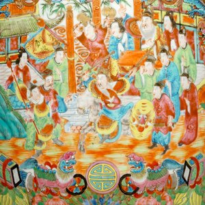 Een grote Chinese Canton famille rose vaas, 19e eeuw — foto 7