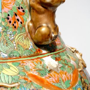 Een grote Chinese Canton famille rose vaas, 19e eeuw — foto 9