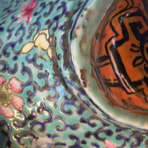 Een grote Chinese famille rose figuur van Shou Lao, 19e eeuw — foto 21