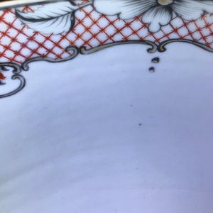 Een grote Chinese famille rose 'lotus' kom met mandarijns decor, Qianlong — foto 12