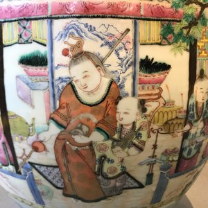 Een grote Chinese famille rose vaas, 19e eeuw — foto 29