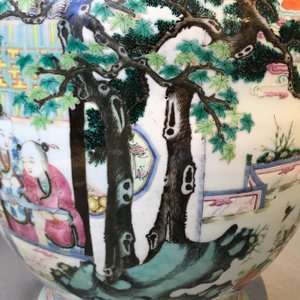 Een grote Chinese famille rose vaas, 19e eeuw — foto 32