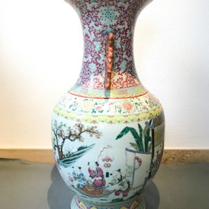 Een grote Chinese famille rose vaas, 19e eeuw — foto 37