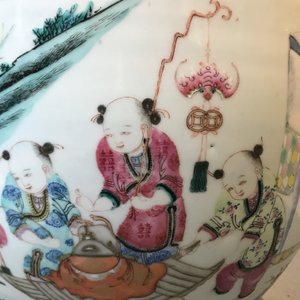 Een grote Chinese famille rose vaas, 19e eeuw — foto 38