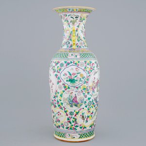 Een grote Chinese famille rose vaas, 19e eeuw — foto 2