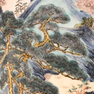 Een grote Chinese famille rose vaas, Qianlong merk, 19/20e eeuw — foto 16