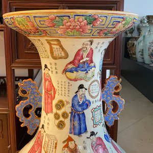 Een grote Chinese famille rose 'Wu Shuang Pu' vaas, 19e eeuw — foto 19