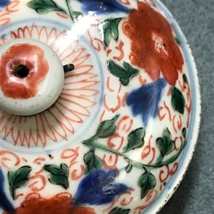 Een grote Chinese famille verte meloenvormige theepot met deksel, Kangxi — foto 14