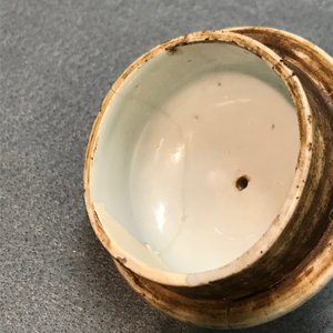 Een grote Chinese famille verte meloenvormige theepot met deksel, Kangxi — foto 8