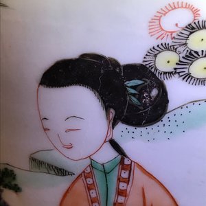 Een grote Chinese famille verte theepot of kan, Kangxi — foto 14