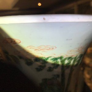 Een grote Chinese famille verte yenyen vaas met figuratief decor rondom, Kangxi — foto 8