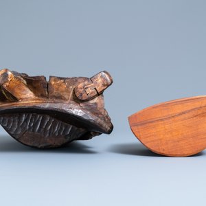 Een grote Chinese gelakte houten figuur van Guandi, Kangxi — foto 7