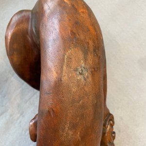 Een grote Chinese gesculpteerde houten ruyi scepter, 19e eeuw — foto 26
