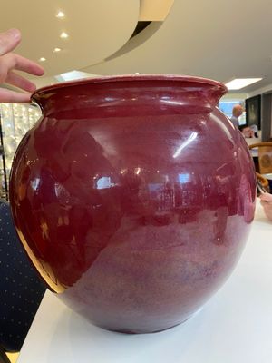 Een grote Chinese jardinière met flambé-glazuur, 19e eeuw — foto 2