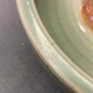 Een grote Chinese Longquan celadon driepotige wierookbrander, Ming — foto 9