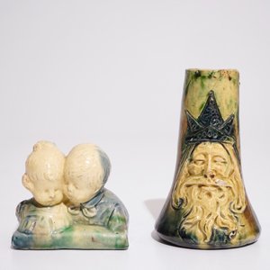 Een grote collectie Vlaams aardewerk, w.o. met Art Nouveau invloed, 20e eeuw — foto 23