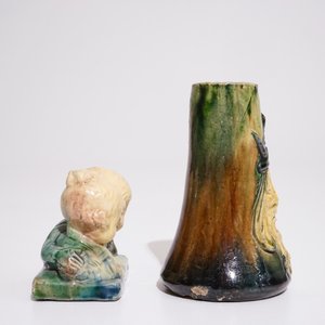 Een grote collectie Vlaams aardewerk, w.o. met Art Nouveau invloed, 20e eeuw — foto 24